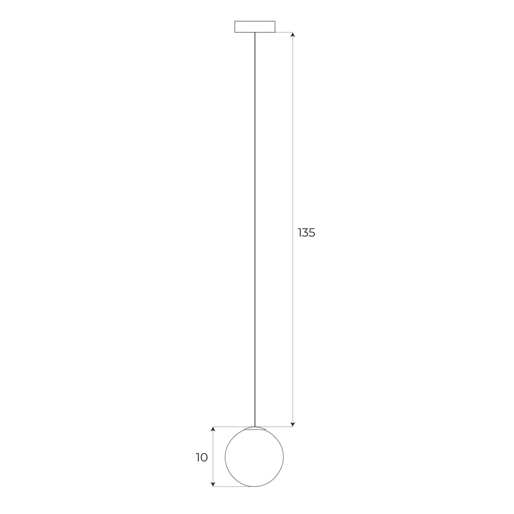 Lampada sospesa magnetica sfera Zigbee LED 5,4W Maxlight