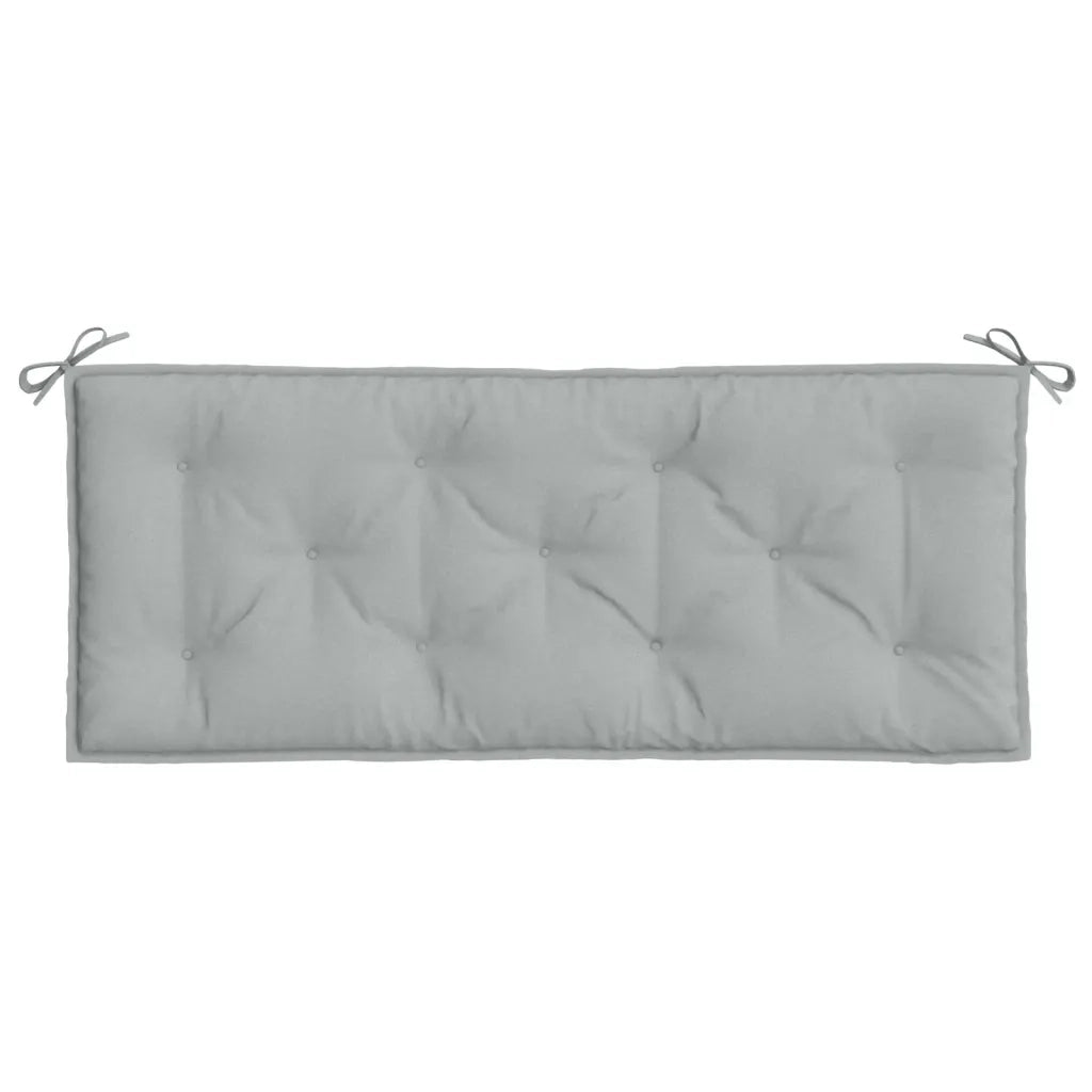 Cuscini Panca Giardino 2pz Grigio Chiaro MÃ©lange 120x50x7cm