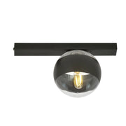 Emibig Plafoniera FIT nera/trasparente 1xE14 30cm