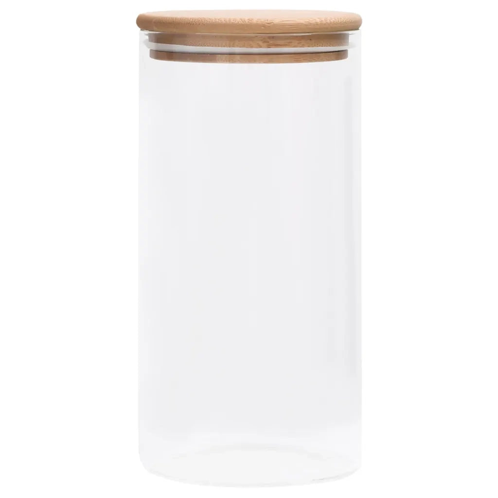 Barattoli di Vetro con Coperchio in Bamb¨´ 4 pz 1200 ml CFW2753055