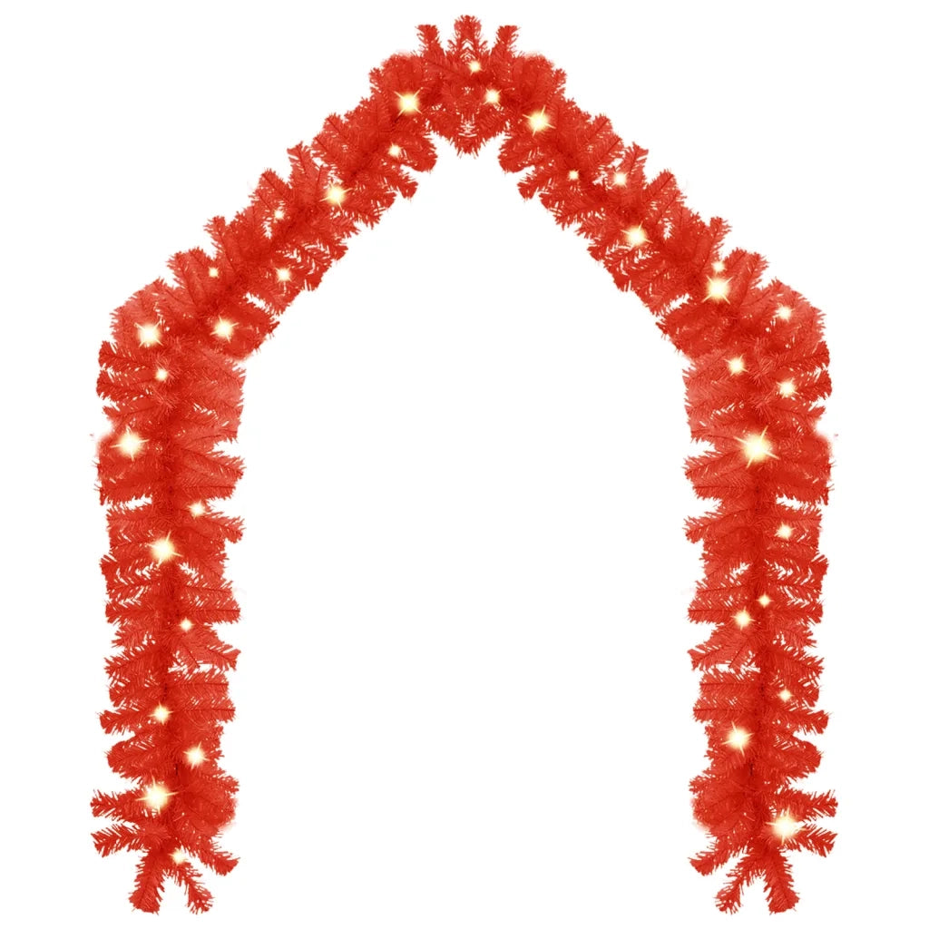 Ghirlanda Natalizia con Luci a LED 20 m Rosso 329197