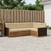 Set di divani da esterno 4 pcs Naturale e Beige 3383286