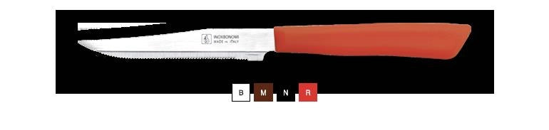 MAURY'S SET DA 6 COLTELLI PER BISTECCA IN ACCIAIO INOX DI COLORE ROSSO