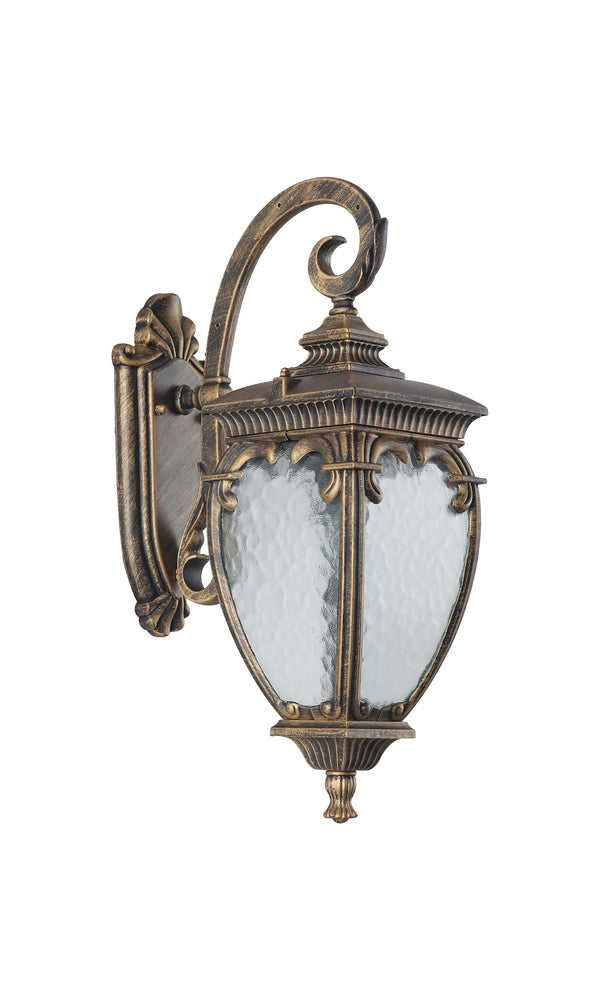 Maytoni Fleur applique esterna IP44 marrone E27 vetro