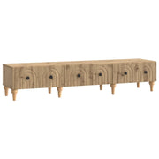Mobile TV con cassetto-Credenza per TV Rovere Artigianale 147 x 34,5 x 30 cm 859955