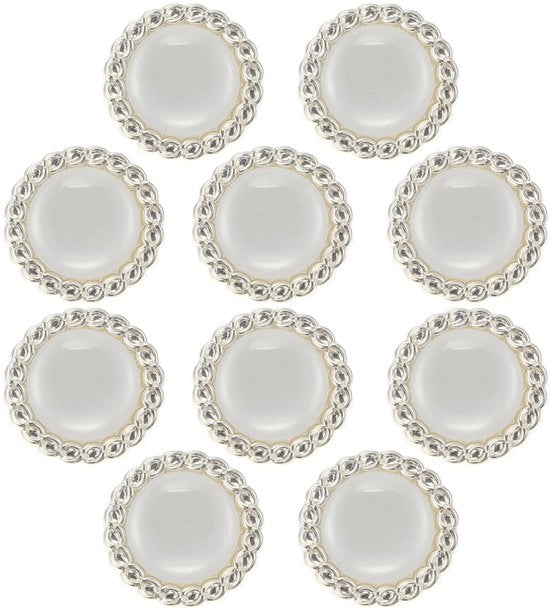 Punti di fermatura in plastica e resina per abbigliamento e decorazione - 10 pezzi - forma fiorale - robusti e resistenti - ideali per decorazione e cucito