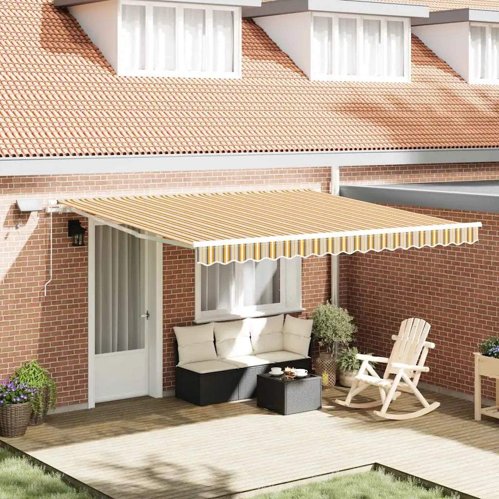 Tenda Retrattile Multicolore 400 × 300 cm Tessuto e acciaio 3330768