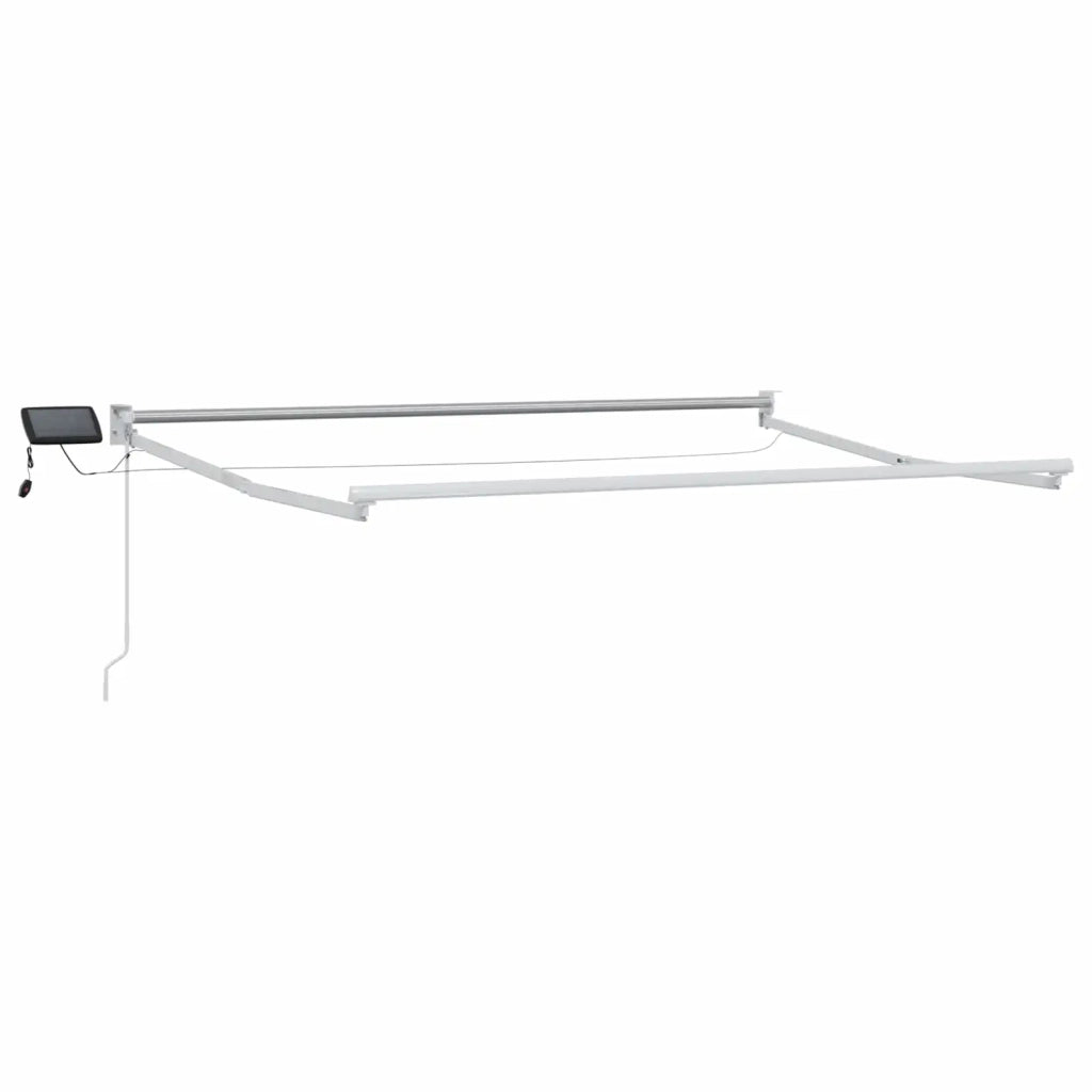 Tenda retrattile manuale con LED Tortora 3426062