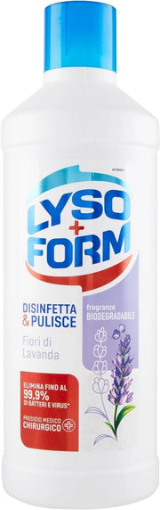 LYSOFORM LIQUIDO PER PAVIMENTI 1,1 LT DISINFETTA E PULISCE LAVANDA