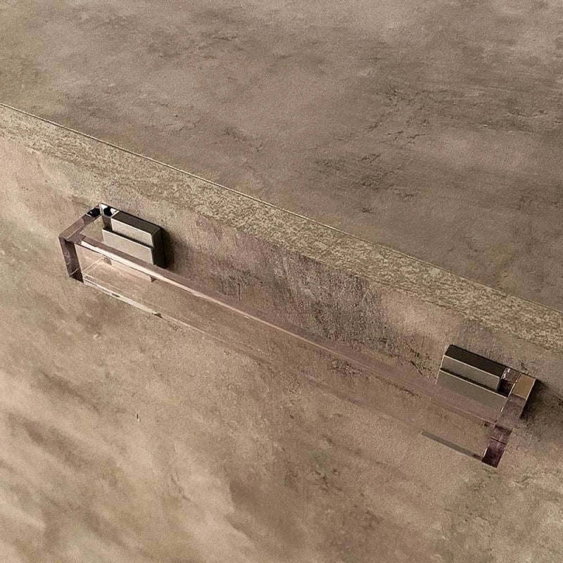 Letto a scomparsa singolo orizzontale Kando con materasso - Cemento