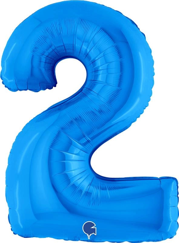 MAURY'S PALLONCINO MYLAR BLU "2" 26 POLLICI