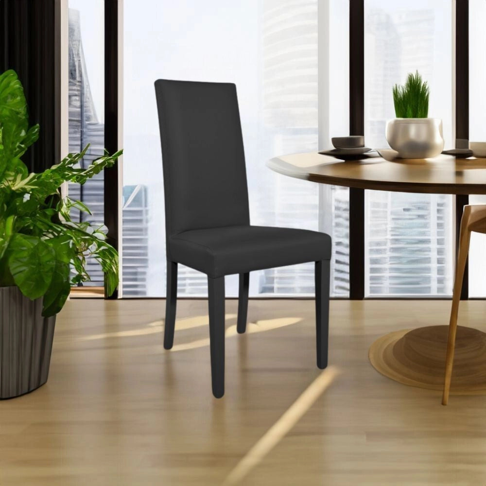 Sedia nera 47x47x101 cm