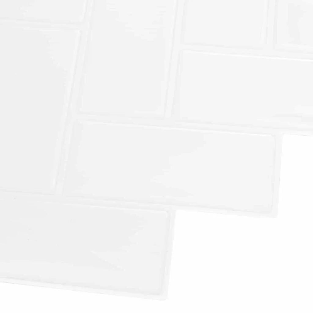 Piastrella a Spina di Pesce 10 pz Bianco 30 x 30 cm CFW5948221