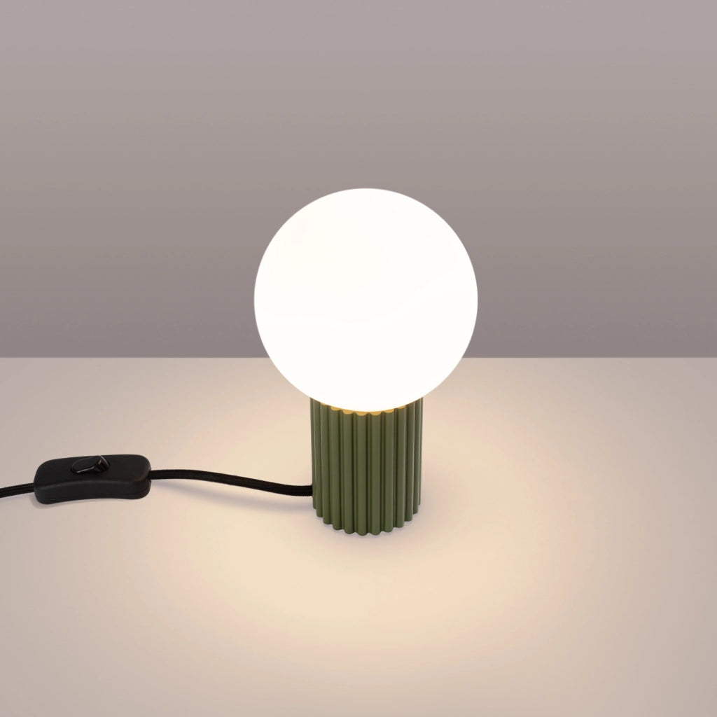 Lampada da tavolo HALO verde oliva