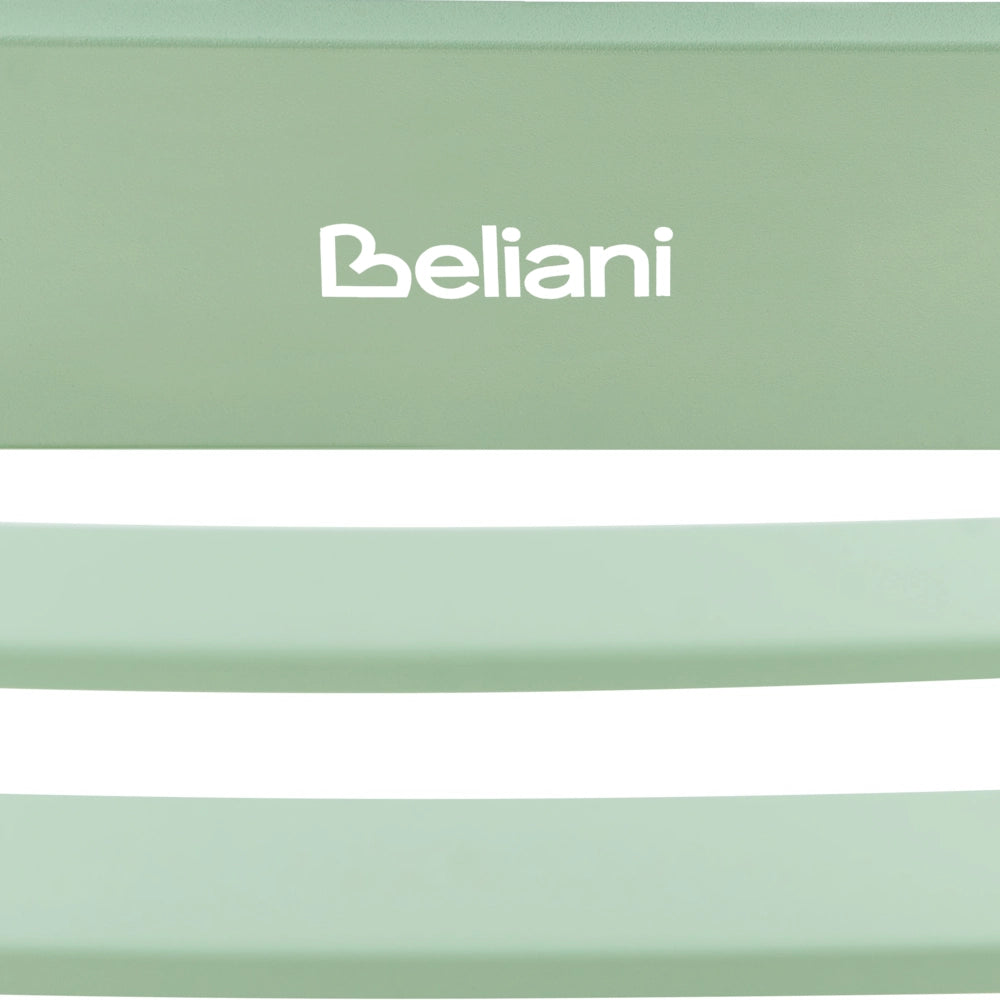 Sedia a dondolo da giardino verde alluminio a doghe Design moderno per esterni