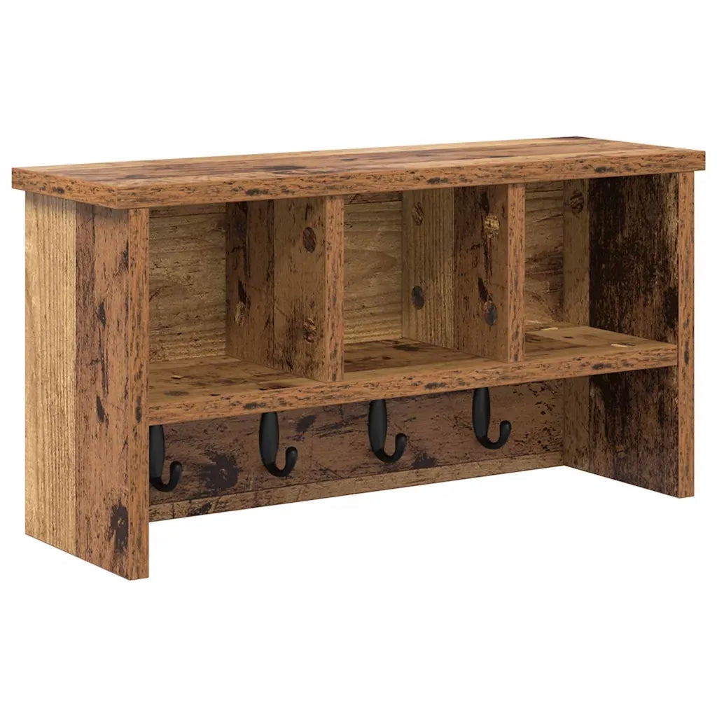 Appendiabiti a muro Legno vecchio 50 x 16 x 26 cm 874313
