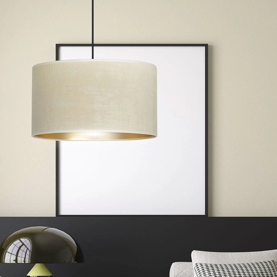 Lampada a sospensione Emibig Hilde Ø35 crema E27 dimmer