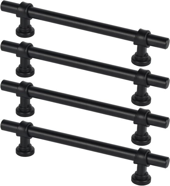 Maniglie per armadi a muro 128 mm - 4 pezzi - maniglie da cucina in stile - maniglie per armadi e cassetti - maniglie per cassetti da cucina, armadi e armadietti da bagno