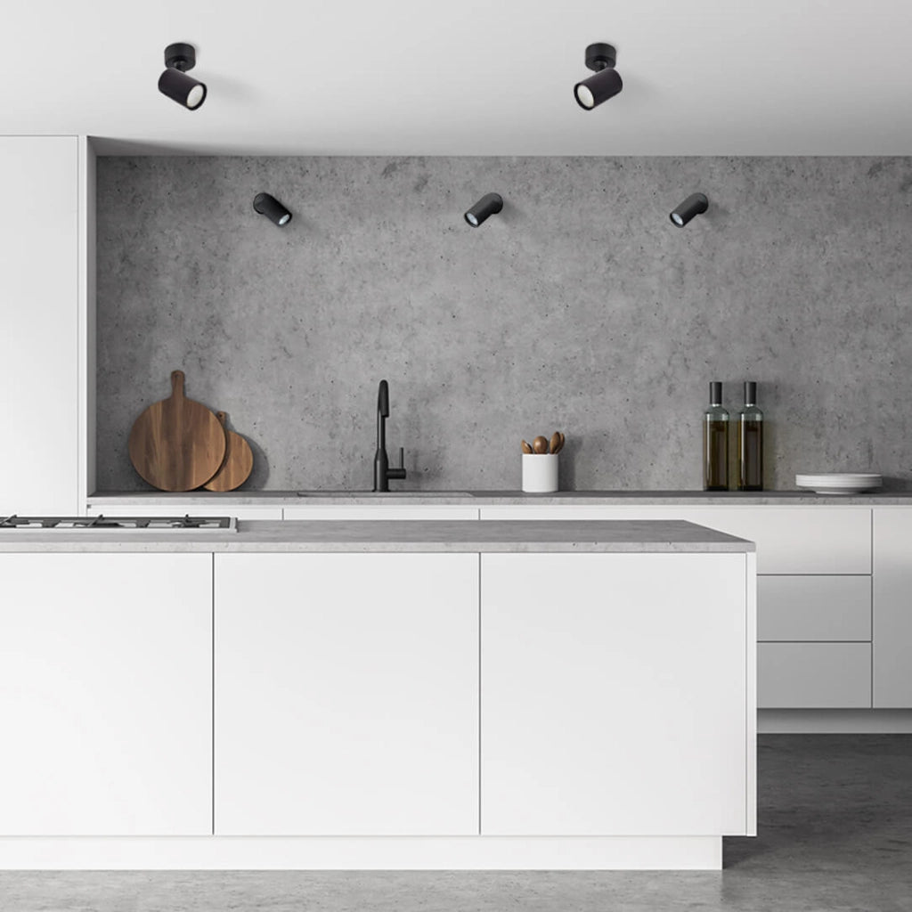 Spot soffitto Snow GU10 nero orientabile Light Prestige