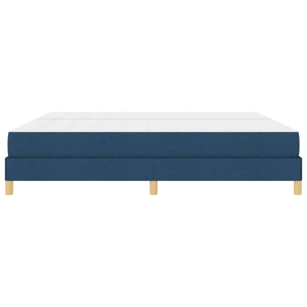 Letto a molle con materasso Blu 200 x 200 cm Tessuto
