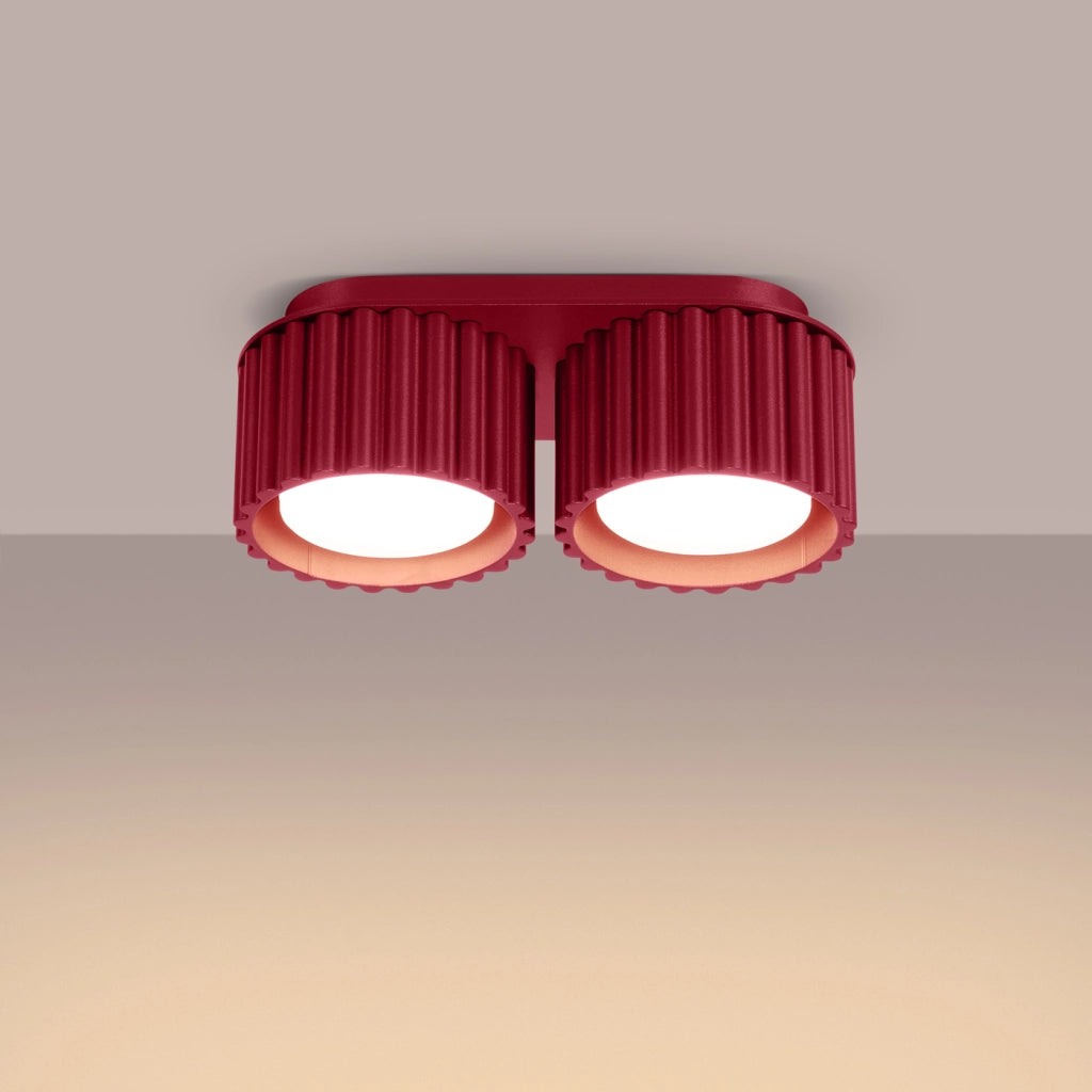 Lampada da soffitto AURA 2 bordeaux Gx53