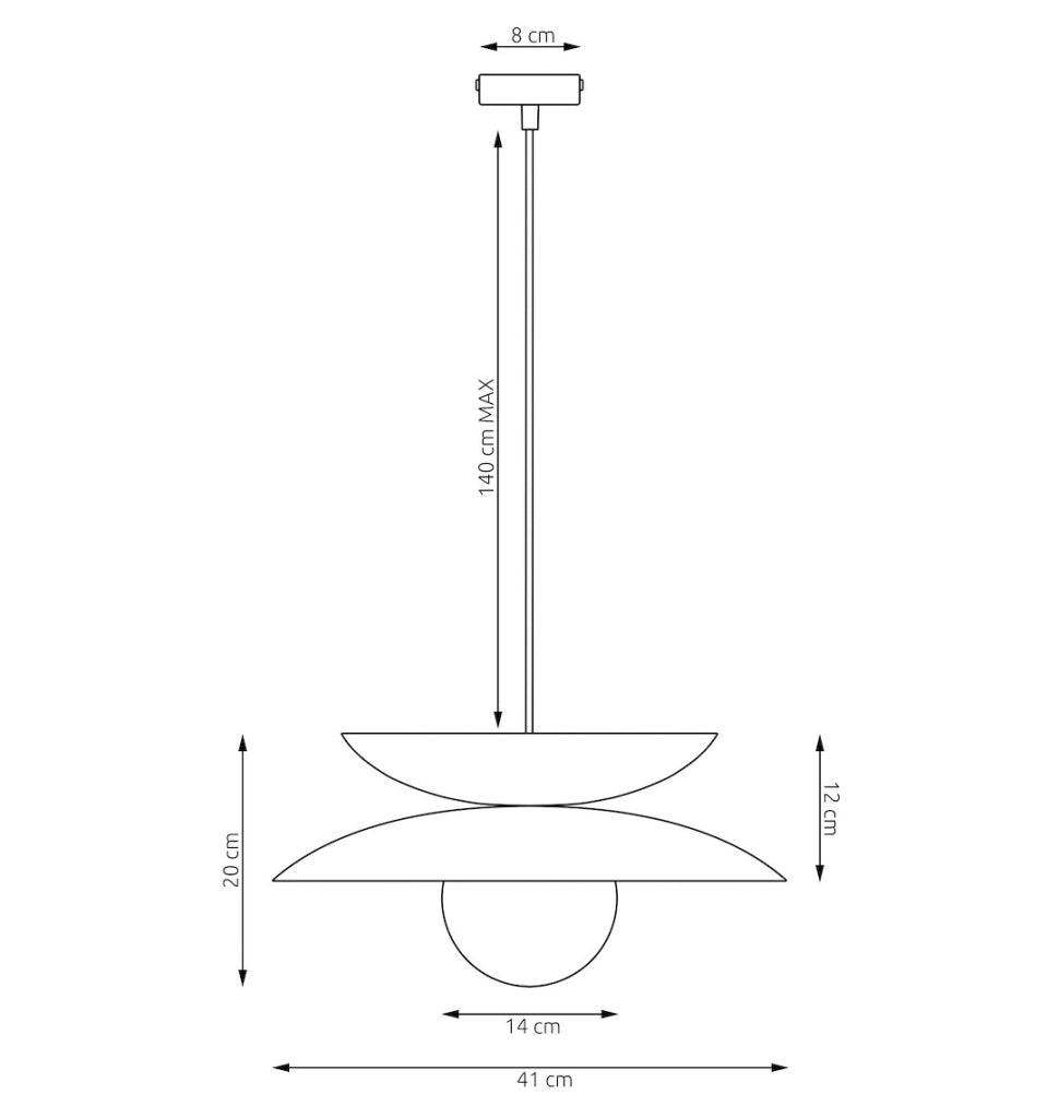 Lampada a sospensione NAGOYA Japandi nera arancio 1xG9