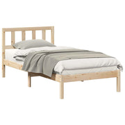 Letto singolo | Letto per adulti | Struttura del letto Marrone 75 x 190 cm Pino massello