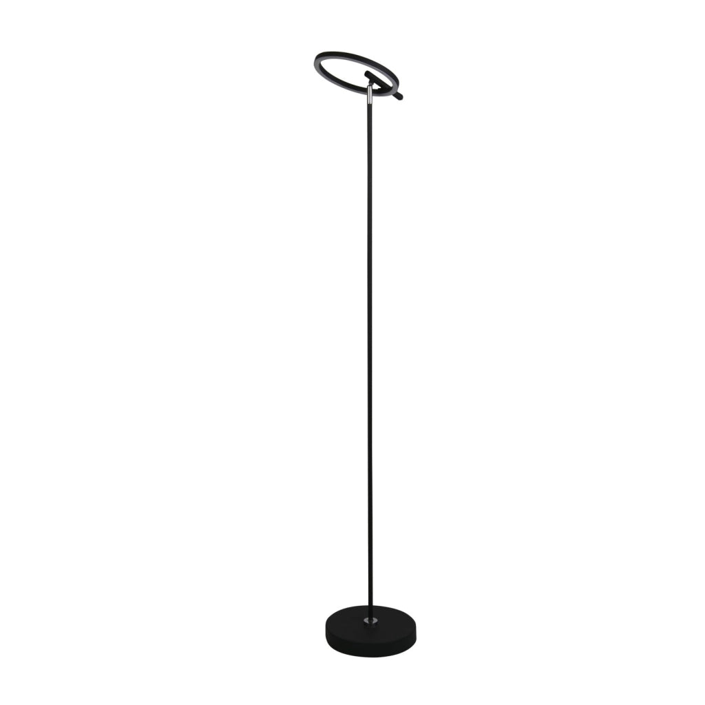 Lampada da terra a LED Space, metallo nero