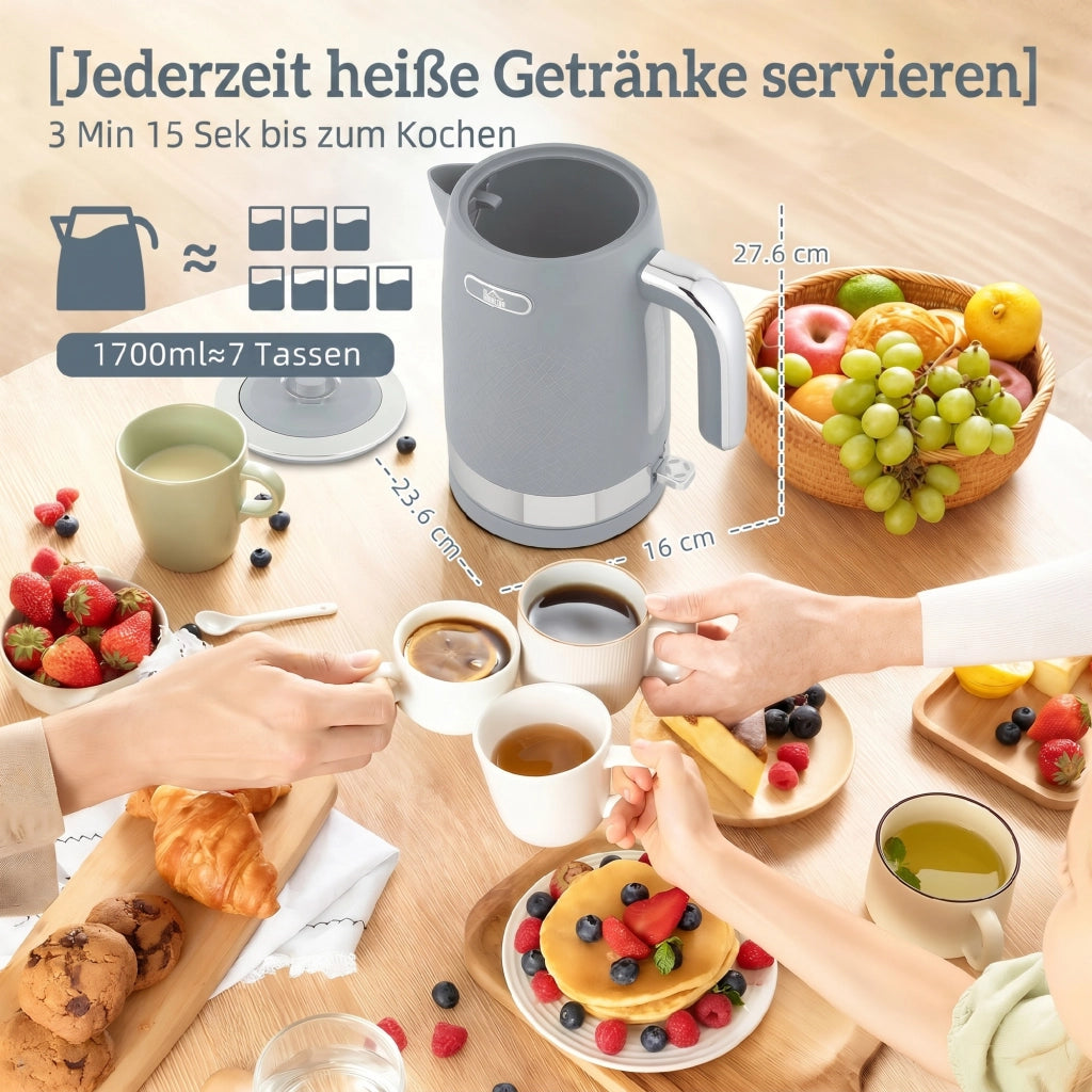 Bollitore e Tostapane Set ¨C Minimal ¨C 1.7L 2200W Bianco