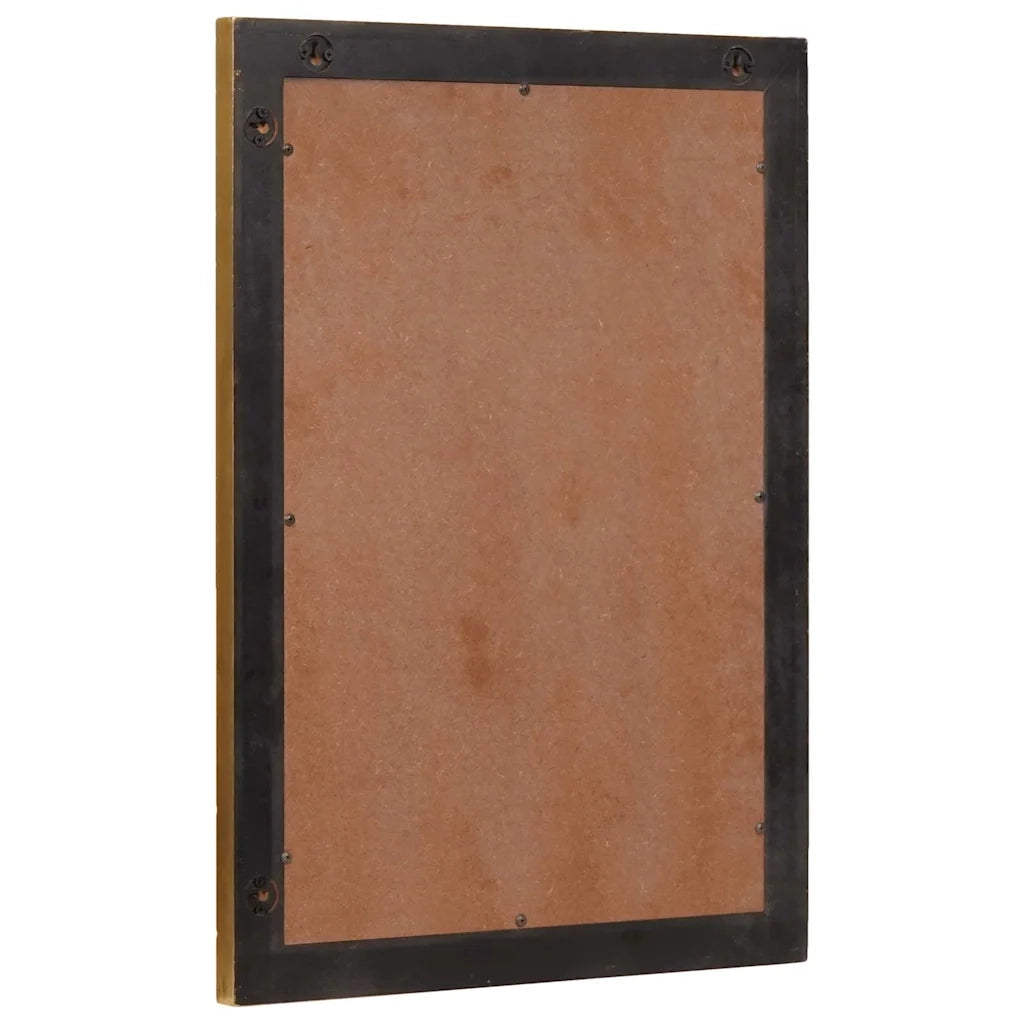 Specchio da bagno con specchio Nero e Oro 50 x 2,5 x 70 cm 4017859