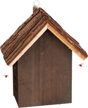 Insectario per esterni da appendere - ideale per giardino e balcone - 23 x 19 x 125 cm - marrone