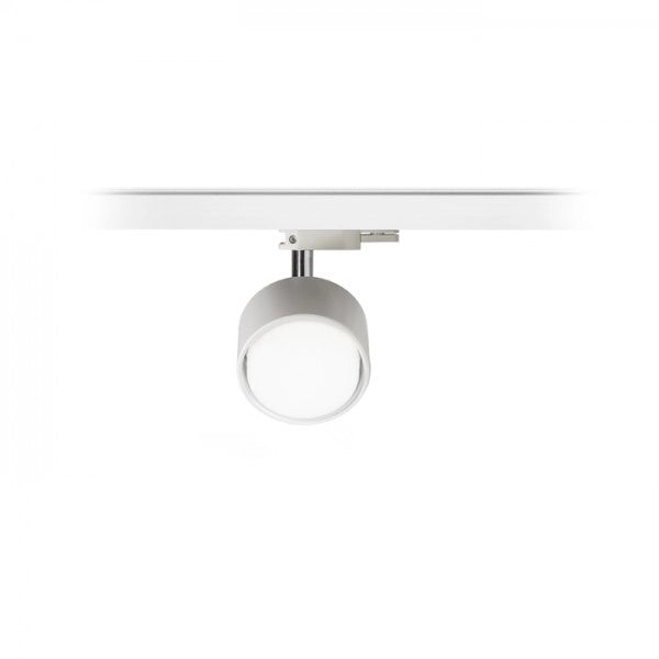 Faretto PIXIE per binario trifase Bianco cromo 230V LED GX53 7W