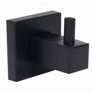Trade Shop - Gancio Per Accappatoio Asciugamani Da Muro Nero Appendino Arredo Per Bagno 79980 -