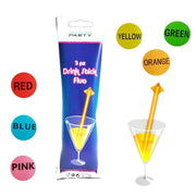 Trade Shop - Kit 18 Pezzi Stick Drink Luminosi Starlight Party Fluo Feste Fluorescente -