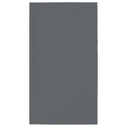 Piatto doccia in pietra SOLIDSTONE alto 2,8 cm con bordo - Antracite Grafite nero - Misura: 80x120 x 2,8h 