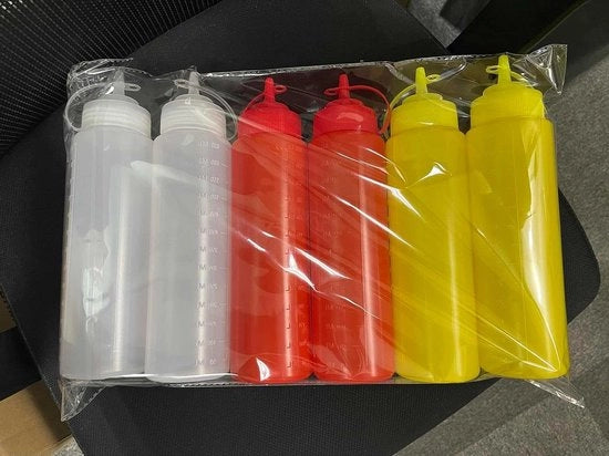 Bottiglie di plastica per chiudere - 6 pezzi - 650 ml.
