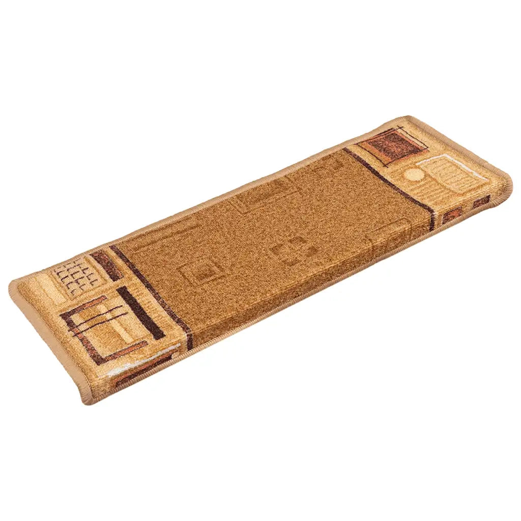 Tappetini per Scale Autoadesivi 5 pz 65x21x4 cm Beige 149840