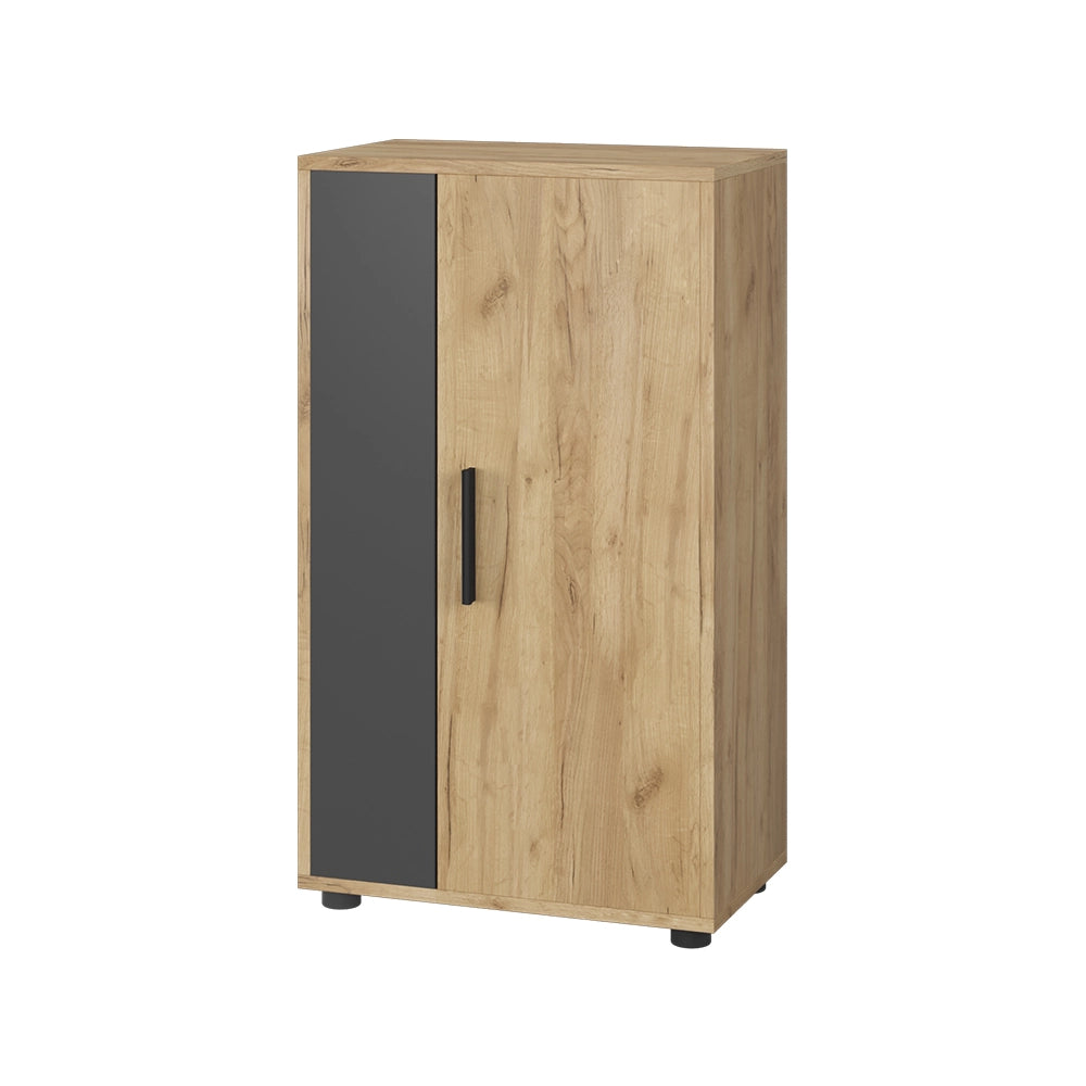 Vicco Cassettiera Quercia dorata/antracite 50.1 x 87.3 cm con 2 scomparti
