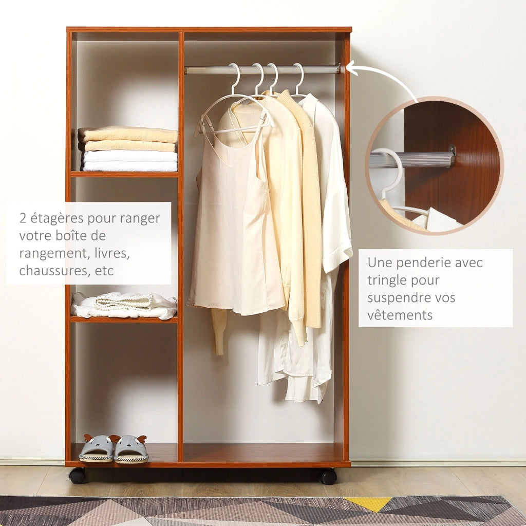 Armadio Guardaroba ¨C zephmum ¨C Noce 90x51x200