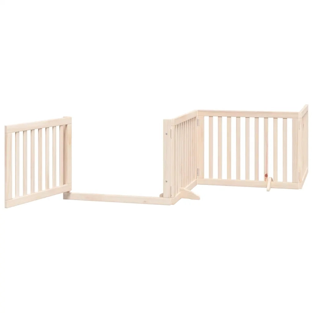 Cancello per Cani Porta Pieghevole 8 Pannelli 640 cm in Pioppo CFW9964118