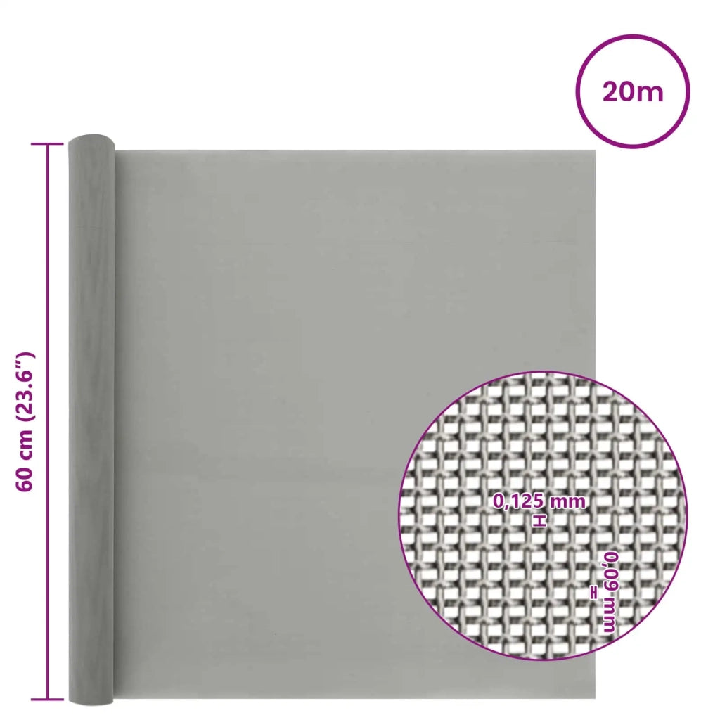 Rete per schermatura 60 x 2000 cm 120 Mesh Argento 42039589