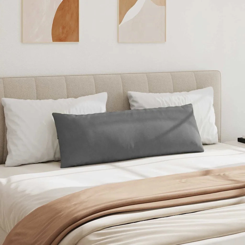 Cuscini da Divano 2 pcs Grigio scuro 120 x 40 cm Tessuto 42013813