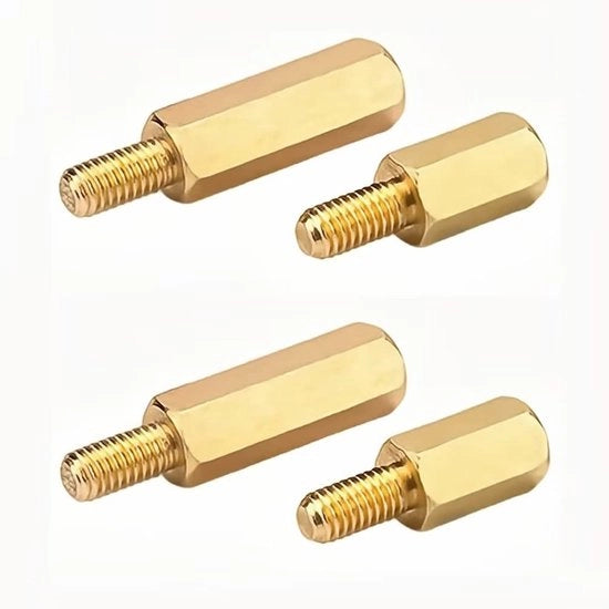 Spaziatori esagonali maschile/femminile in acciaio inox - gomma - M2.5x18+6mm - 20 pezzi - adatto per fissaggio