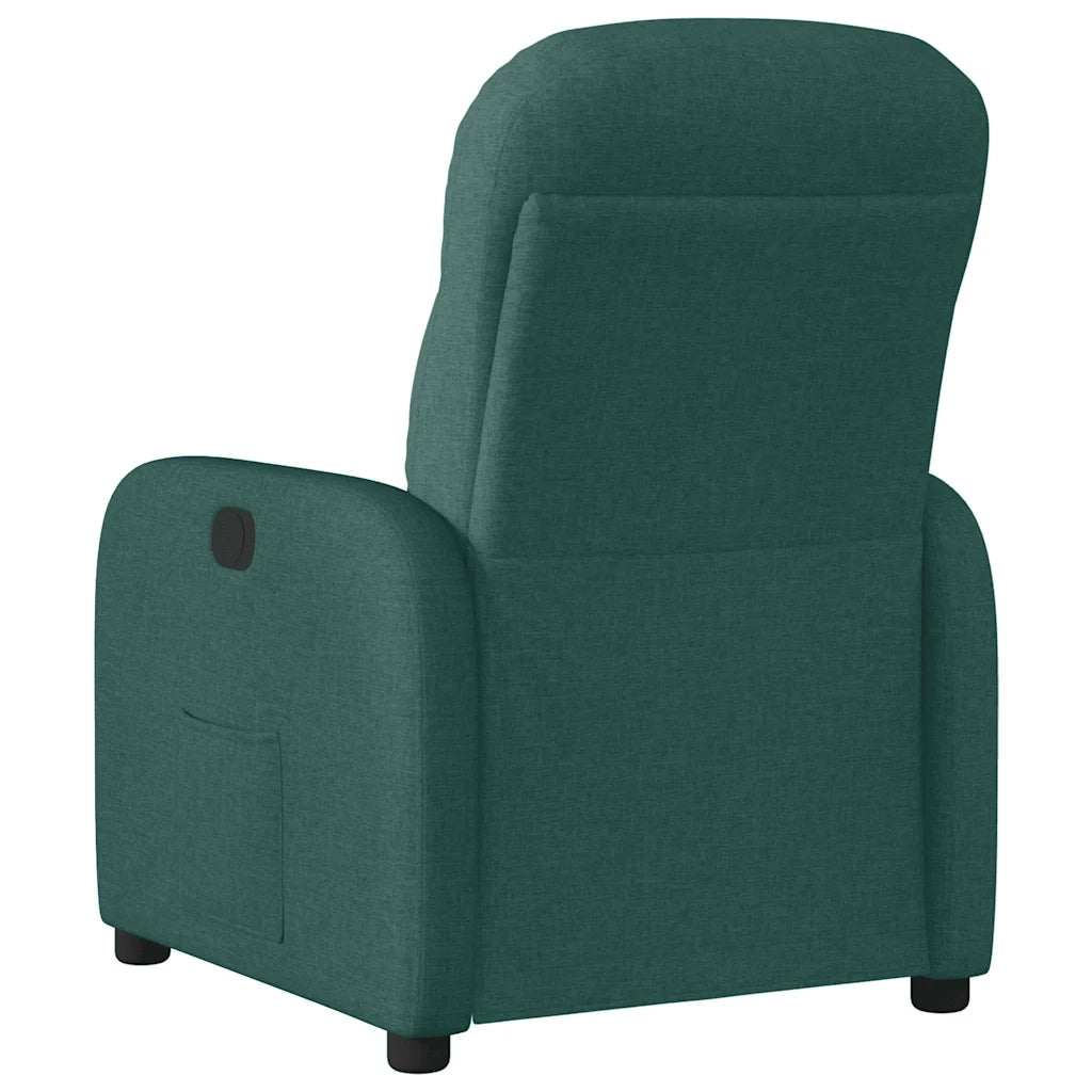 Poltrona Reclinabile in Tessuto Verde Scuro 4015528