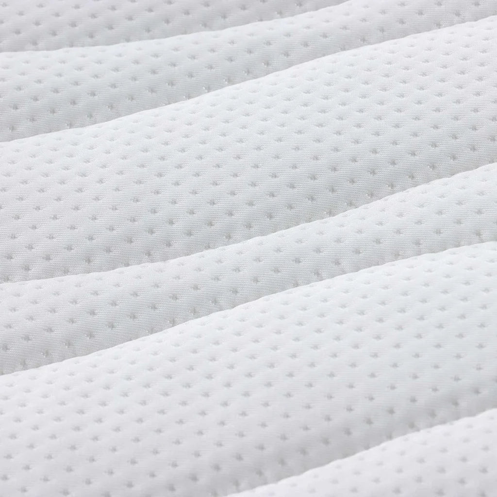 Topper per materasso Bianco 180 x 200 cm Tessuto a maglia 4106410