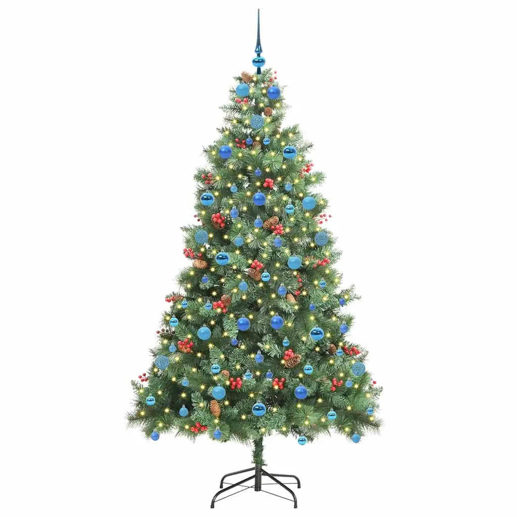 Albero di Natale artificiale Verde 210 cm PVC e Metallo 3395150