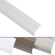 Profili a L per Gradini 5 pz in Alluminio 100 cm Argento 146759
