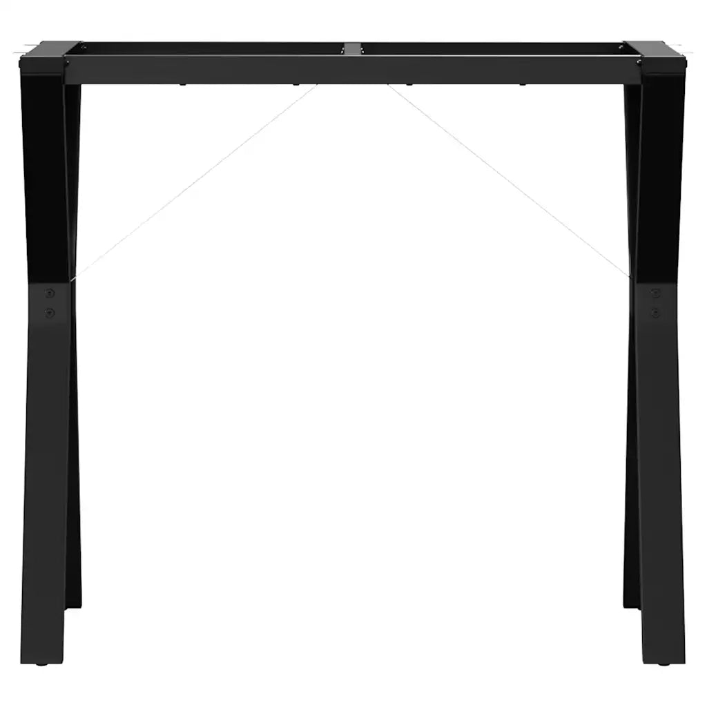 Telaio Gambe a Y per Tavolo da Pranzo 80x40x73 cm in Acciaio