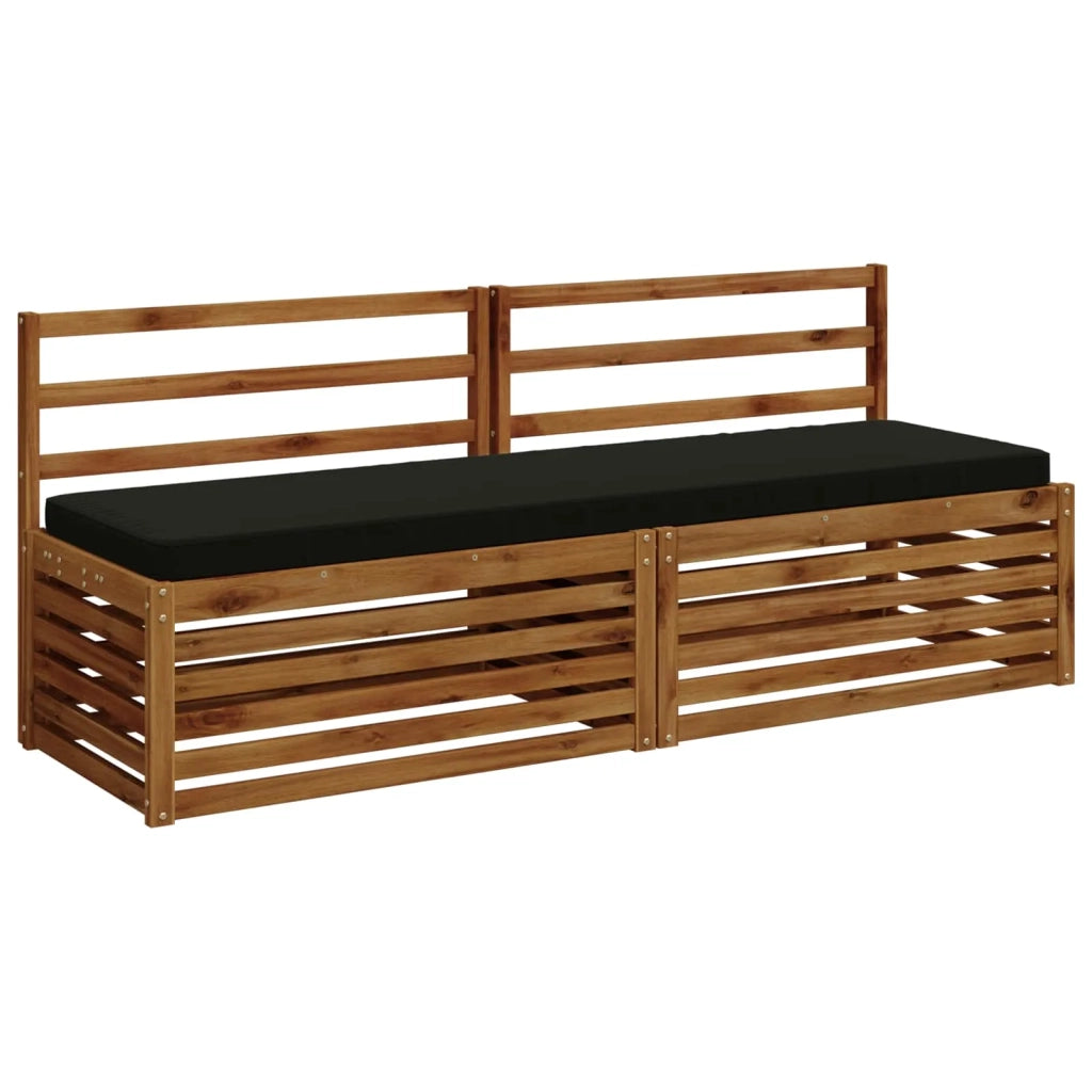Cuscino per Panchina a 1 Pezzo VUGHT 100% Poliestere Nero 952126