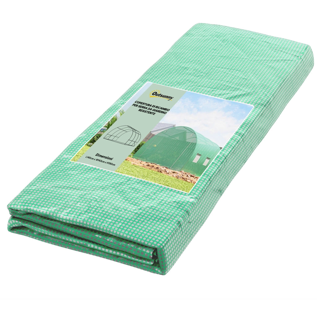 Telo Serra in Polietilene con Finestre ¨C Minimal ¨C Verde 3x3x2 m